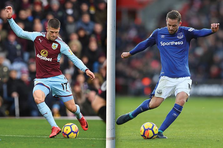 Gylfi Þór Sigurðsson og Jóhann Berg Guðmundsson.