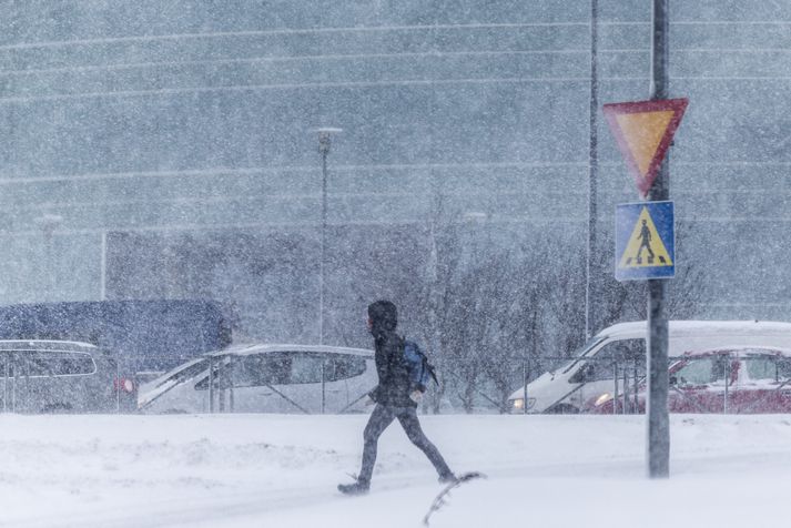 Útlit er fyrir að hann snýst í norðaustanátt um jólin með kólnandi veðri og éljum eða snjókomu norðan- og austanlands en léttskýjað sunnan heiða.