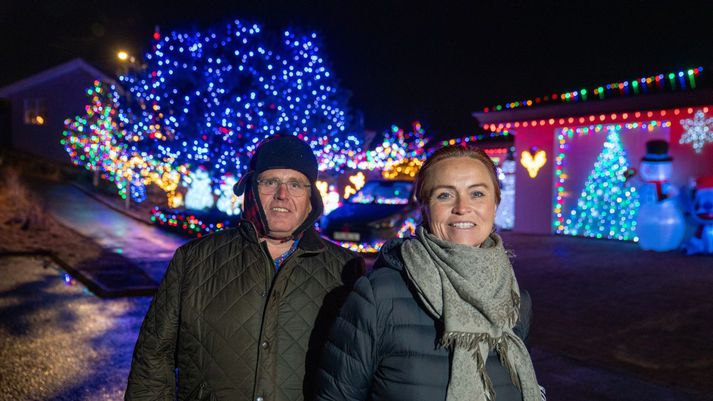 Linda Sveinsdóttir og Gunnar Óskarsson hjón í Hafnarfirði.