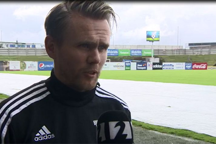 Davíð Þór Viðarsson verður í eldlínunni á morgun.