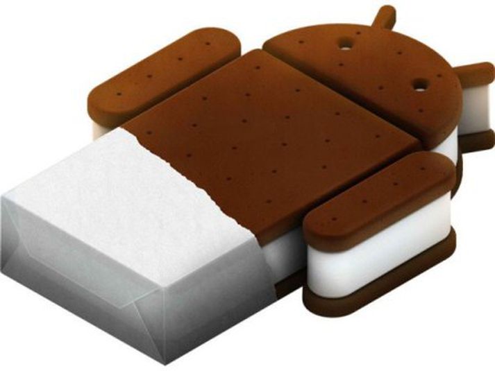 Nýjasta útgáfa Android er kölluð Ice Cream Sandwich.