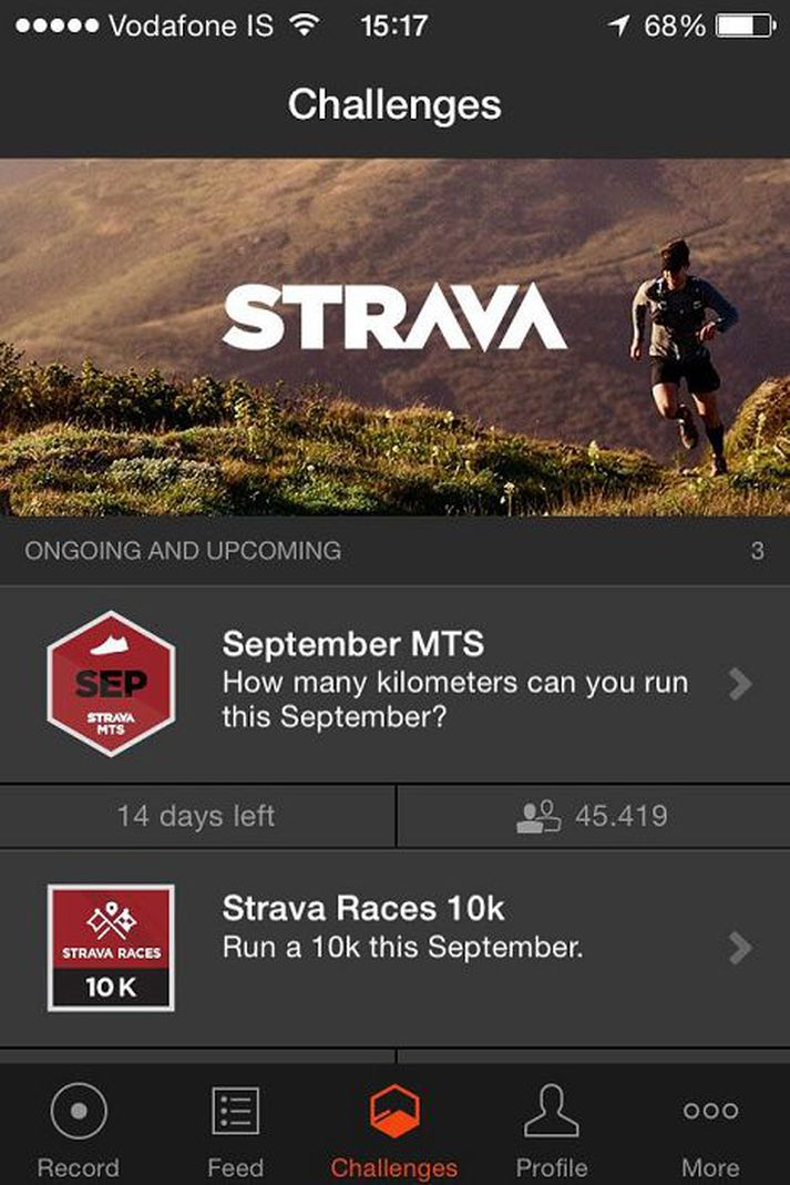 Strava, app fyrir hjólreiðar