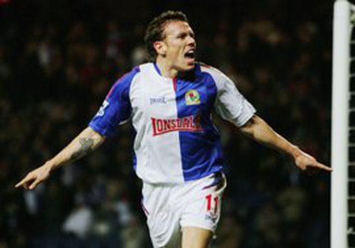 Craig Bellamy skoraði bæði mörk Blackburn í kvöld