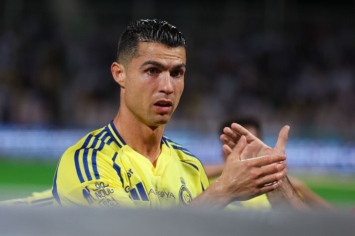 Cristiano Ronaldo missti af mikilvægum leik með liði Al Nassr í Meistaradeildinni í gær.