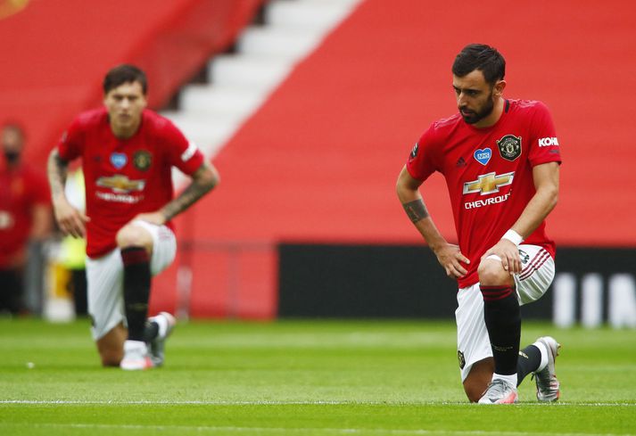 Bruno Fernandes og Victor Lindelöf verða alltaf bornir mikið saman eftir rifildið þeirra í lokaleik Manchester United í Evrópudeildinni á tímabilinu.