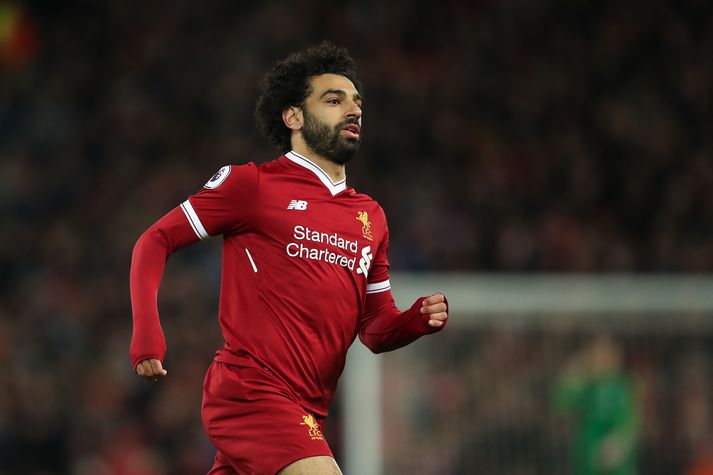 Salah í leik með Liverpool á tímabilinu.