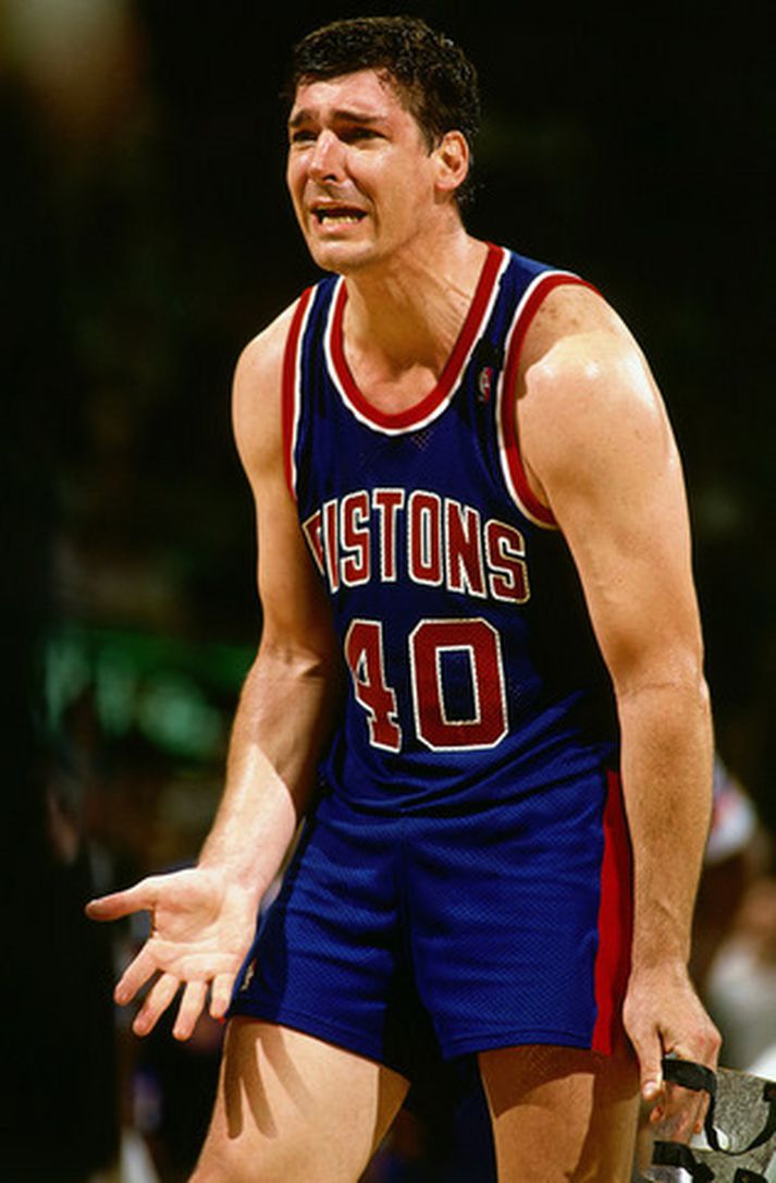 Bill Laimbeer var aðalmaðurinn í Bad Boys-liði Detroit Pistons.