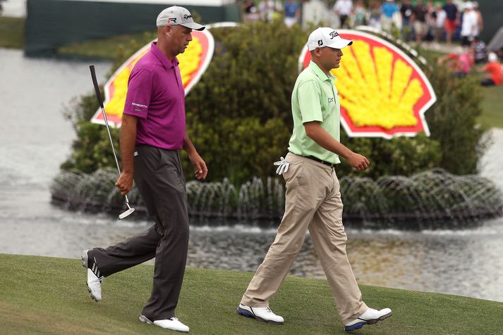 Stewart Cink og Bill Haas.