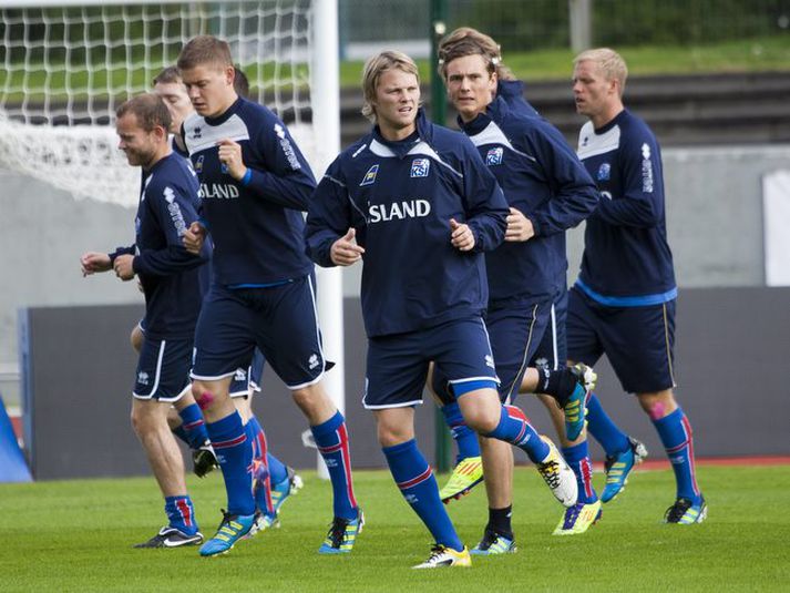 Birkir Bjarnason er kominn inn í byrjunarliðið. 