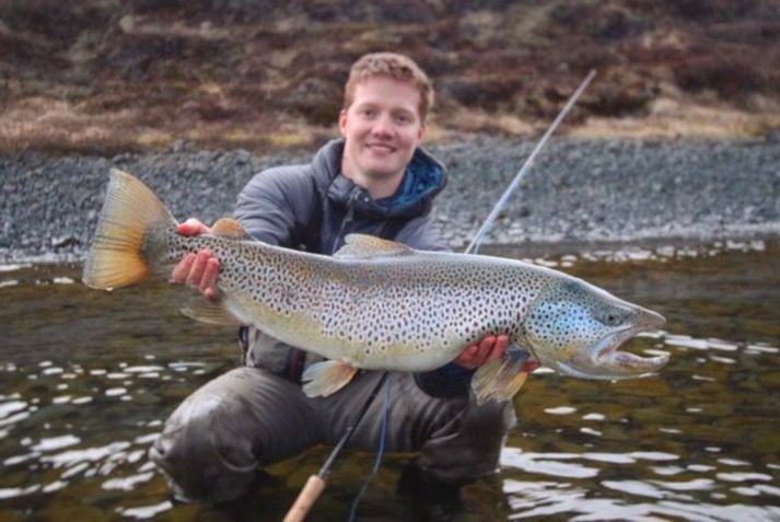 Þorsteinn Stefánsson þekkir Þingvallavatn afar vel og hefur veitt marga stóra urriða í vatninu