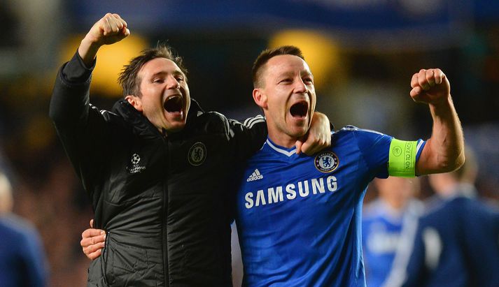 Chelsea-goðsagnirnar tvær, Lampard og Terry.