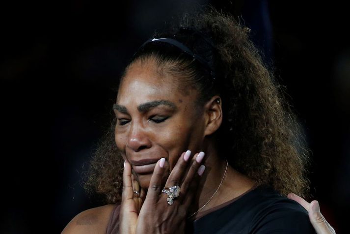 Serena Williams hefur átt betri daga en úrslitaleikinn á Opna bandaríska í september 2018