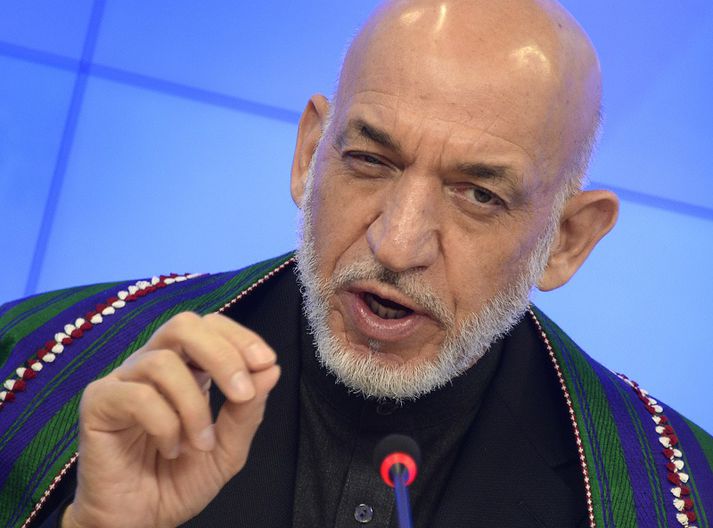 Karzai var forseti Afganistan í tólf ár.