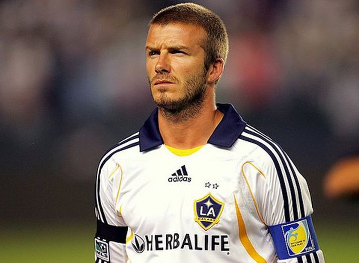 David Beckham, leikmaður LA Galaxy í Bandaríkjunum.