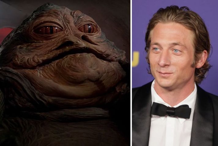 Það er ekki mikill svipur með Jabba jöfri og Jeremy Allen White, en hann mun leika Rotta jöfur.