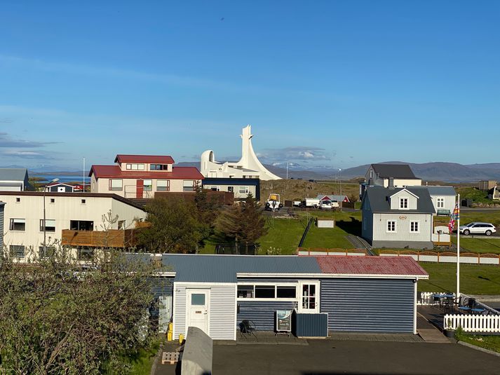 Stykkishólmur er á norðanverðu Snæfellsnesi, hvar nokkuð vindasamt gæti orðið í dag.