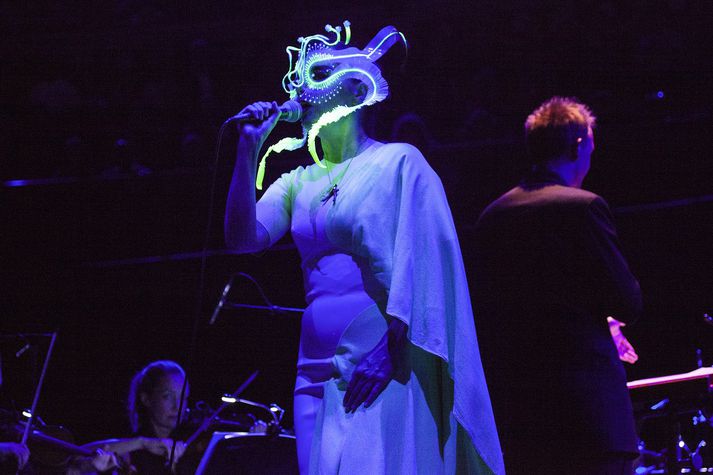 Björk á tónleikum í London í september.