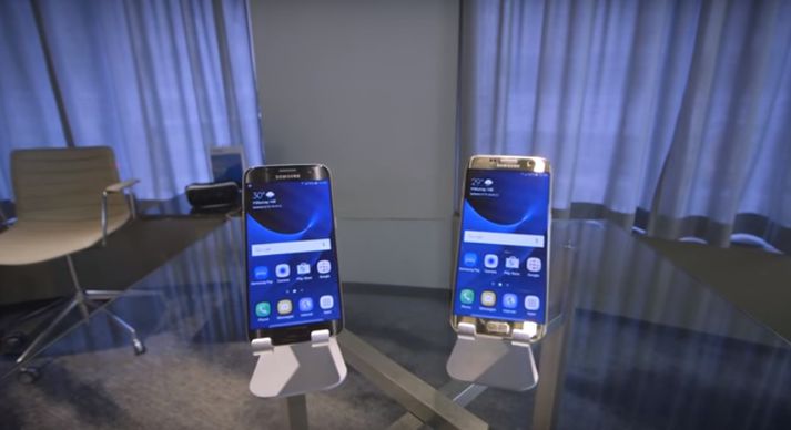 Samsung Galaxy S7 og Galaxy S7 Edge.