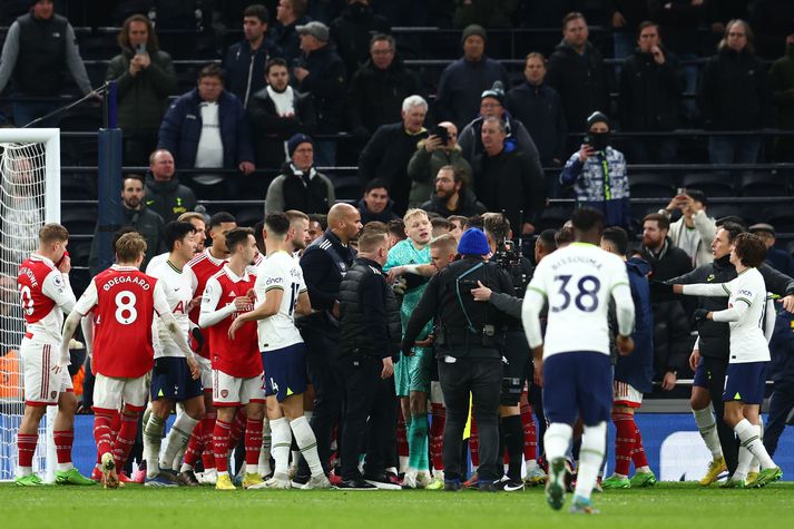 Það var allt á suðupunkti eftir leik Tottenham og Arsenal í síðasta mánuði.