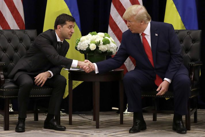 Volodymir Zelensky og Donald Trump.