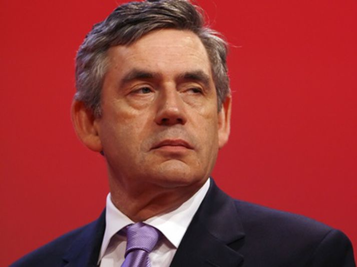 Gordon Brown forsætisráðherra Bretlands.