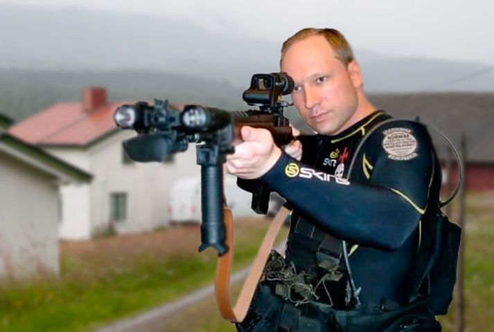 Breivik var færður úr einangrunarvist í morgun til yfirheyrslu í höfuðstöðvum lögreglunnar.