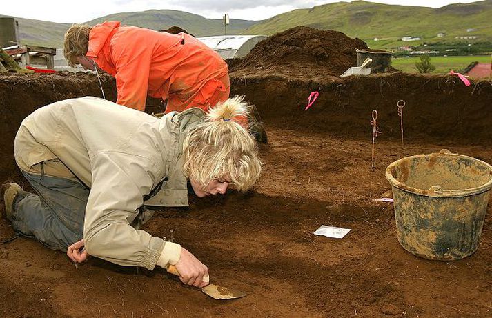 Uppgröftur við Hrísbrú Undanfarin tíu til fimmtán ár hafa verið mikil gósentíð í íslenskri fornleifafræði og fagið verið í mikilli uppsveiflu.fréttablaðið/vilhelm