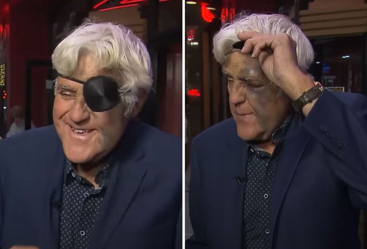 Jay Leno féll niður hlíð í Pittsburgh