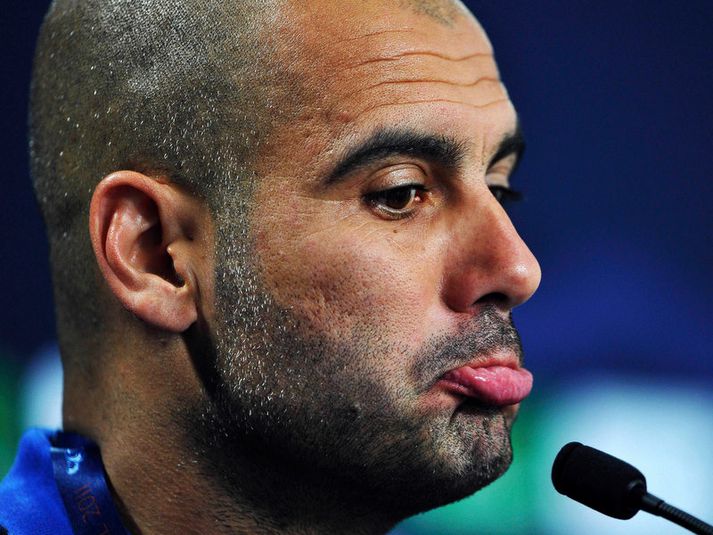 Pep Guardiola, þjálfari Barcelona.