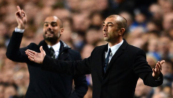 Roberto Di Matteo, til hægri, í leiknum í kvöld.