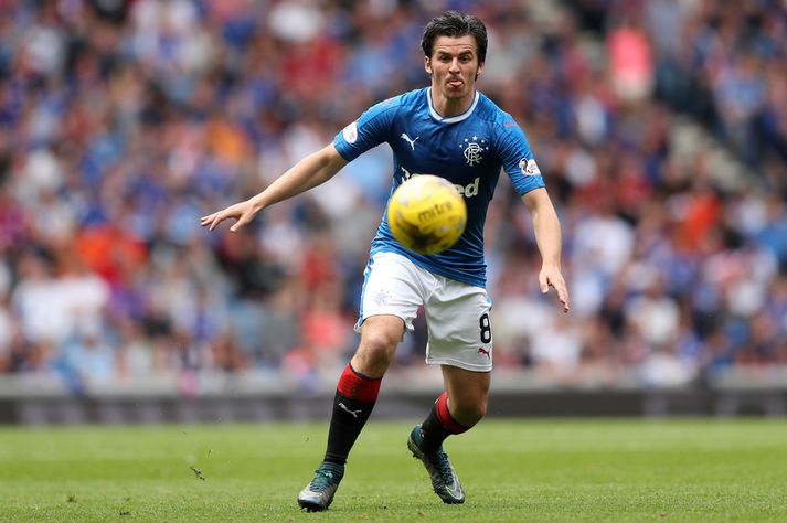 Joey Barton entist í stuttan tíma hjá Rangers í Skotlandi.