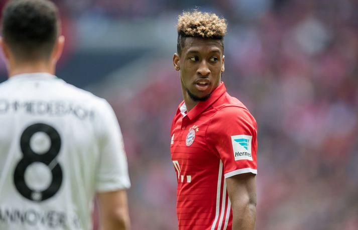 Coman í leik með Bayern.