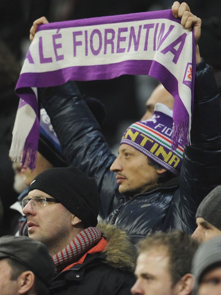 Stuðningsmenn Fiorentina töldu sig vera rænda í Munchen í gær.