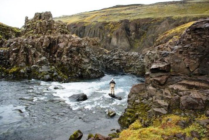 Frá Stóru-Laxá. Það er mikill fiðringur kominn í veiðimenn enda laxveiðitímabilið að hefjast.