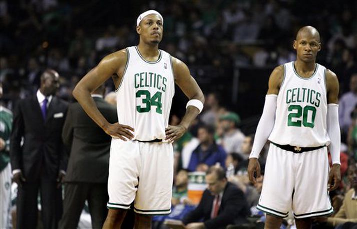 Paul Pierce og Ray Allen hjá Boston eru komnir í sumarfrí