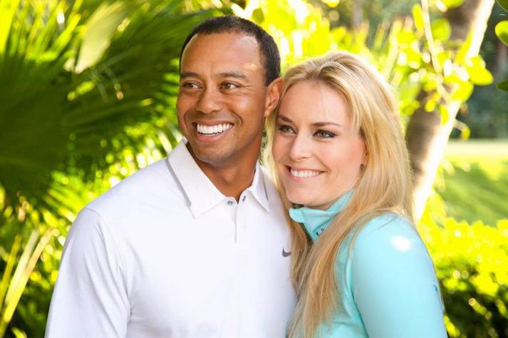 Tiger Woods og Lindsey Vonn.