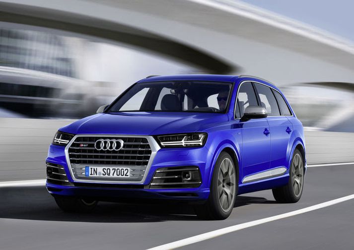 Audi SQ7 er með 435 hestafla V8 dísilvél.