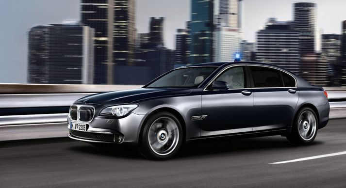 BMW 7 af árgerð 2015.