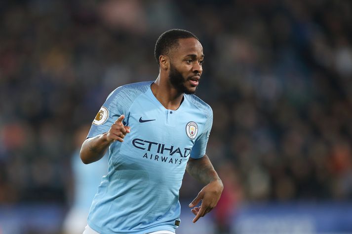 Sterling í leik með Manchester City.