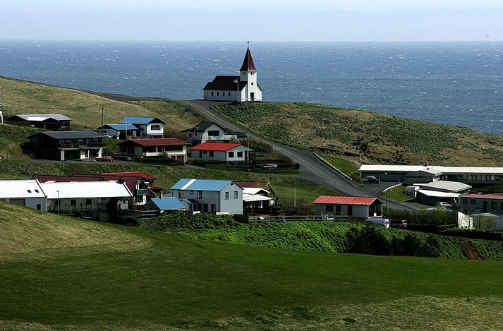 Frá Vík í Mýrdal, þar sem lögregluþjónar hafa haft mikið að gera.