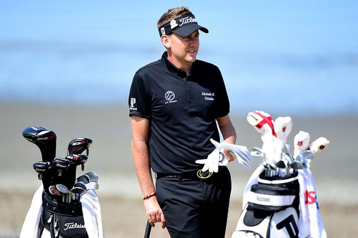 Ian Poulter var ekki sáttur um helgina.