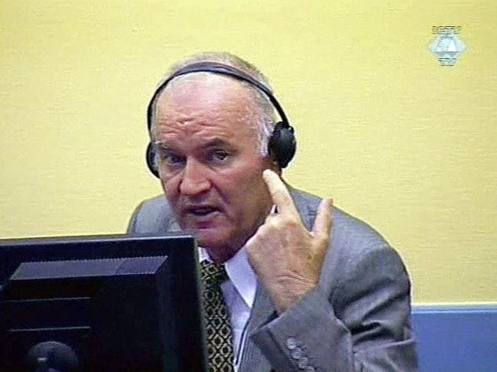 Mladic tók ekkert mark á dómstólnum.