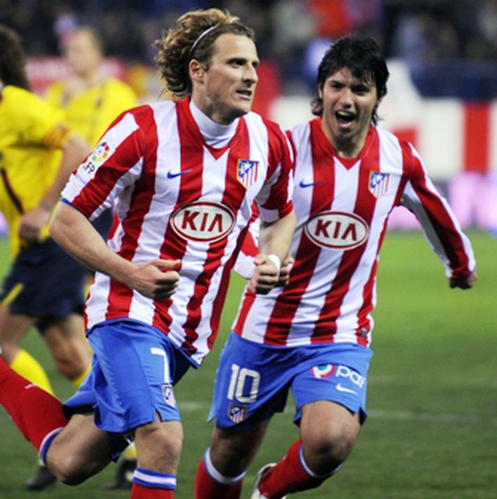 Forlan og Aguero fóru mikinn hjá Atletico í frábærum knattspyrnuleik í kvöld