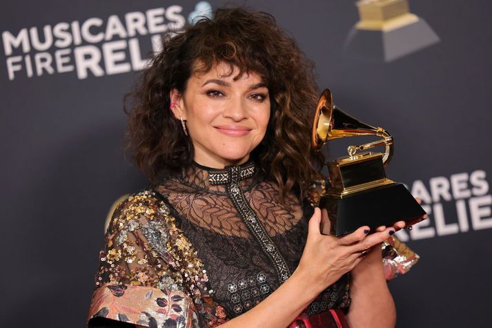 Norah Jones landaði enn einum Grammy-verðlaununum í Los Angeles í byrjun febrúar.