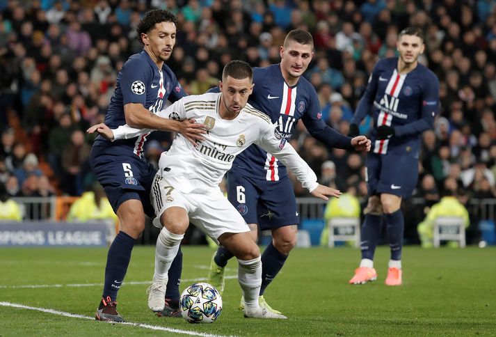 Hazard í 2-2 jafnteflinu gegn PSG.