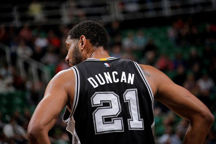 Duncan hefur fimm sinnum orðið NBA-meistari með San Antonio Spurs.