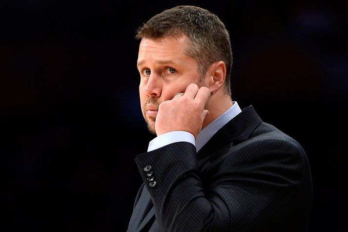 Dave Joerger, þjálfari Memphis Grizzlies, sem var með besta sigurhlutfall allra liða í fyrsta mánuði NBA-tímabilsins.