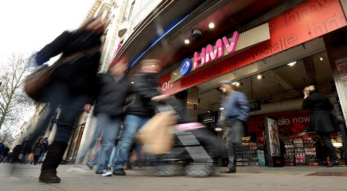 HMV rekur 220 tónlistarverslanir víða um Bretland.