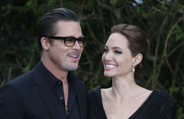 Pitt og Jolie þegar allt lék í lyndi.