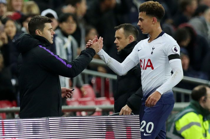  Mauricio Pochettino hefur miklar mætur á Dele Alli og sá síðarnefndi blómstraði undir hans stjórn.